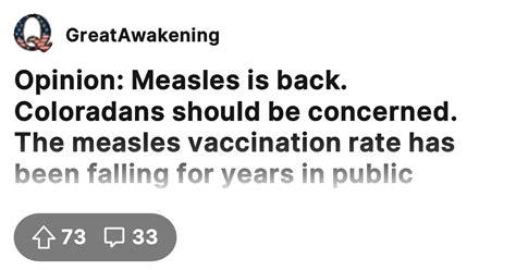 Opinion: Measles is back. Coloradans should be concerned.